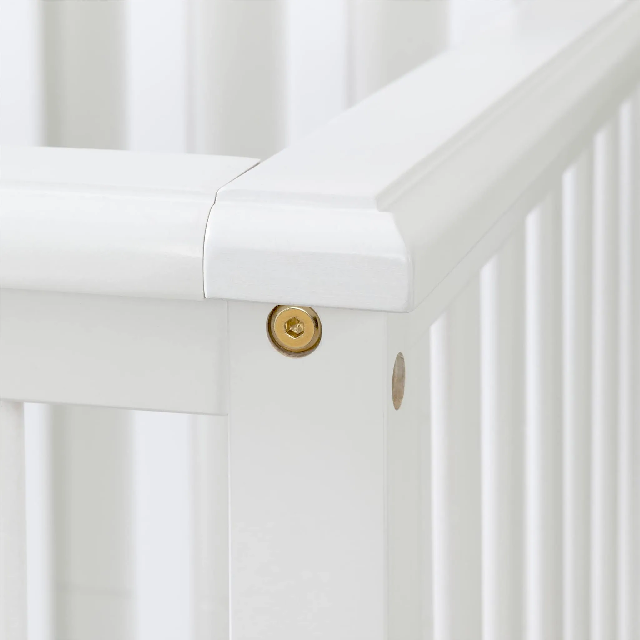 South Shore Couchette Avec Barrière de Transition Cotton Candy - Blanc Solide