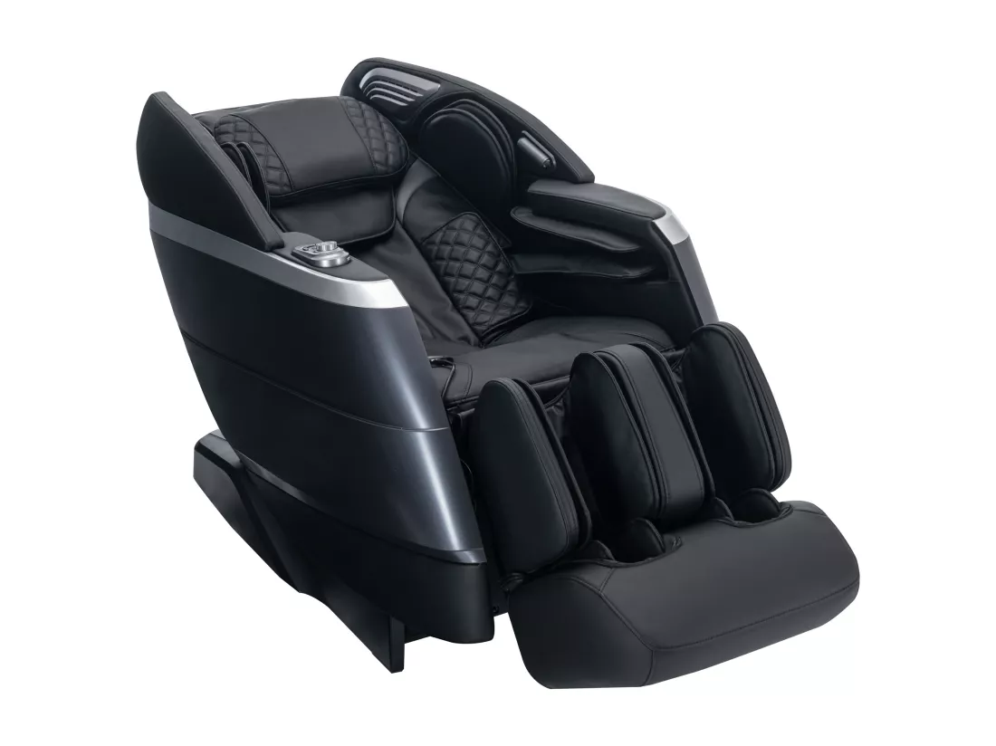 Fauteuil massant en simili - Commande vocale - Système zéro gravité - Noir - ULAP
