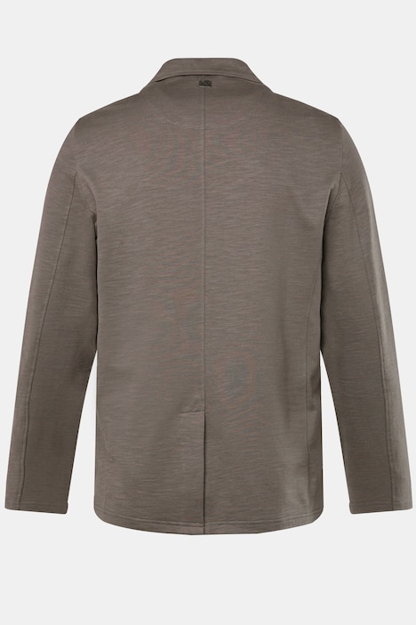 Sweat-Sakko, Flamm-Sweat, Revers, aufgesetzte Taschen