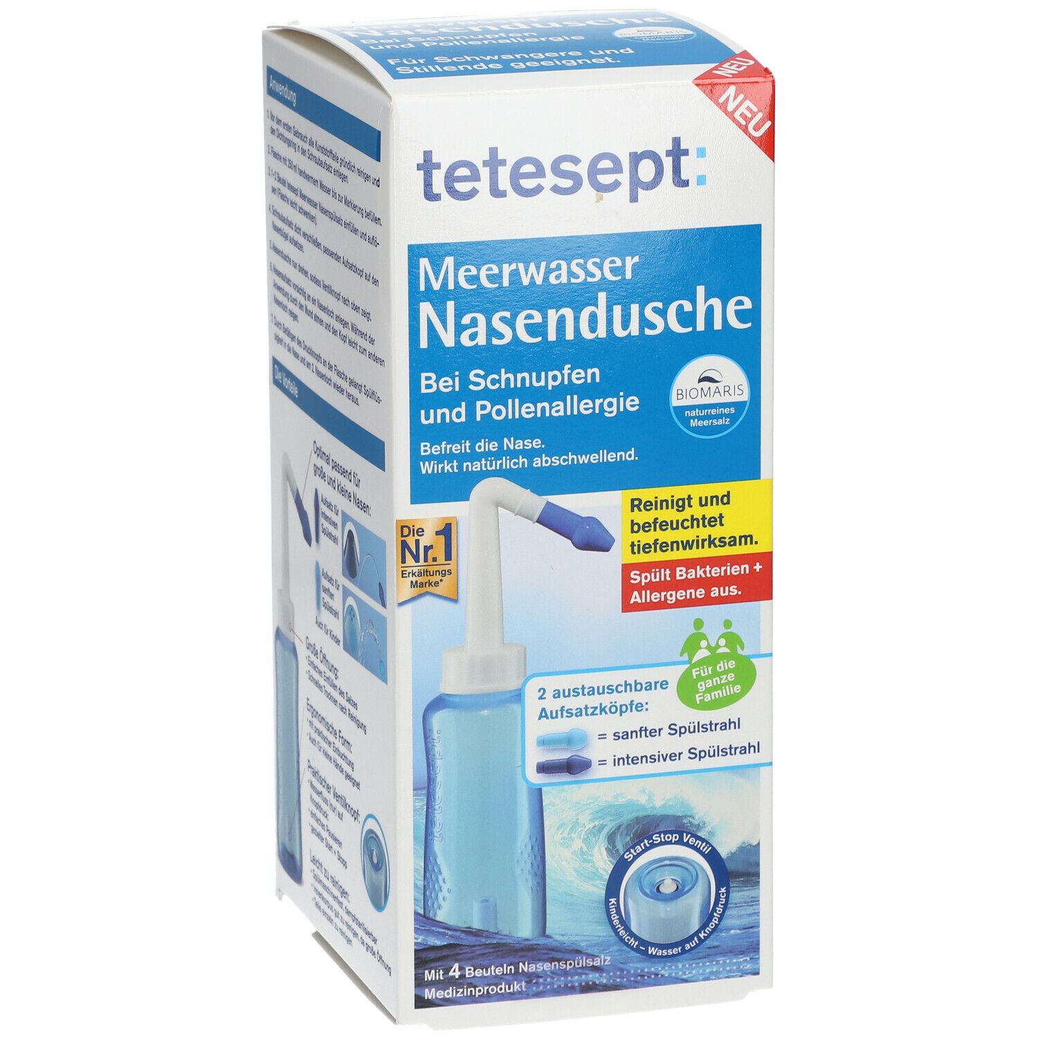 tetesept® Meerwasser Nasendusche