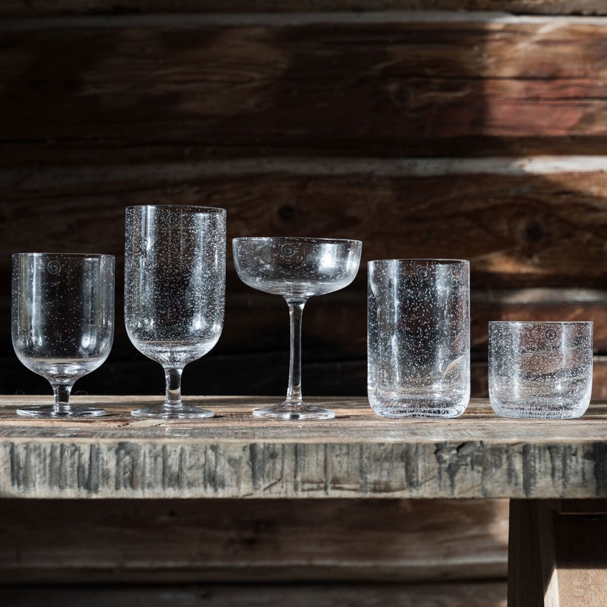 Drikkeglass på stett 30 cl 2-pakning, boblete