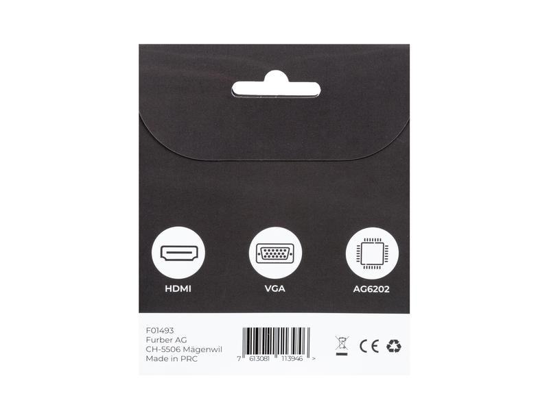 onit Adapter HDMI - VGA, 1 Stück Videoadapter HDMI auf VGA
