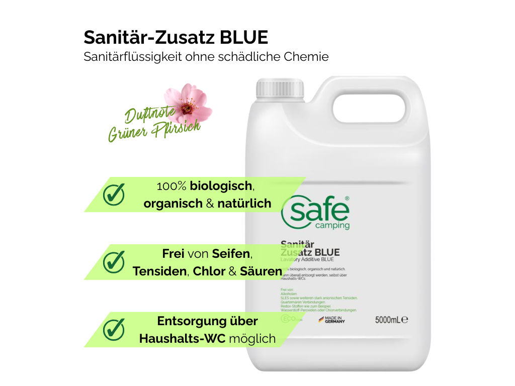 SAFE CAMPING Blue toiletvloeistof - 5 liter