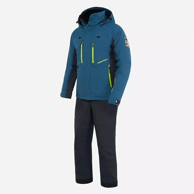 Ensemble Veste Et Salopette Homme Finntrail Atlas Blue 3440 - Bleu/Noir