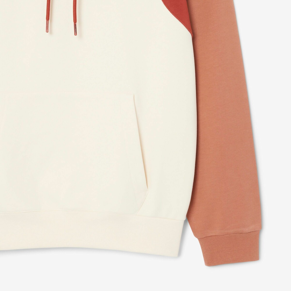 LACOSTE<br>Moletom com capuz e blocos de cor