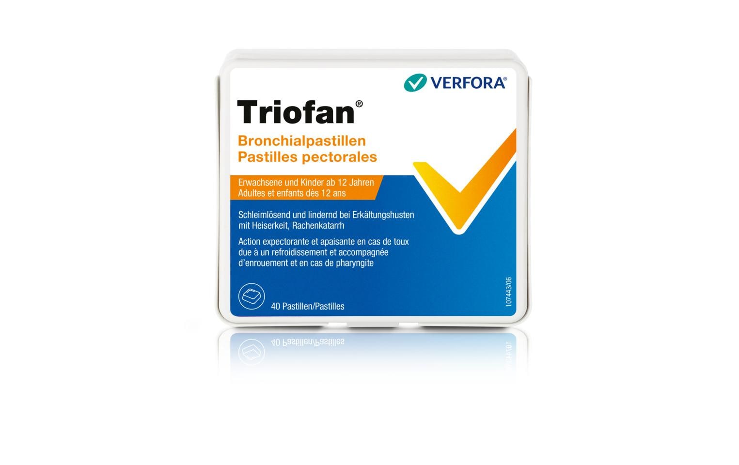 Triofan Bronchialpastillen 40 StückLösen den Husten mit Pflanzenkraft