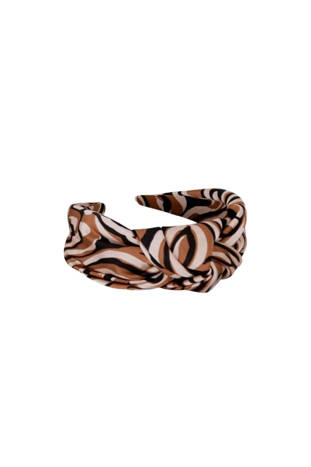 Black Colour Bcnessa Striped Headband camel black