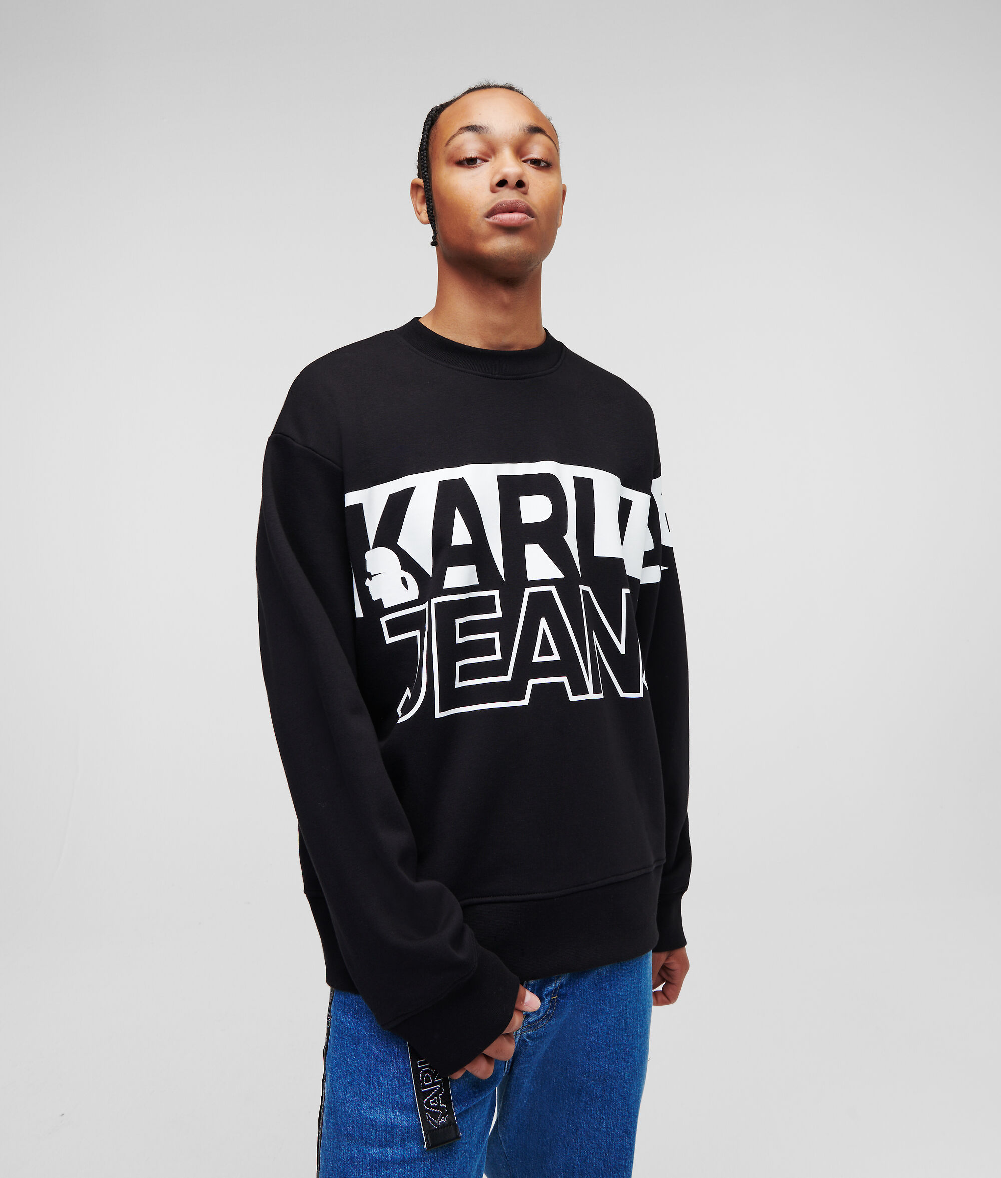 SWEAT-SHIRT DÉCONTRACTÉ À LOGO AUDACIEUX KLJ