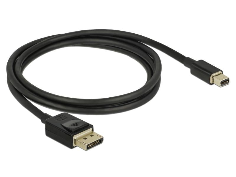 Delock Kabel Mini-DisplayPort – DisplayPort, 1 m 8K 60 Hz Delock Mini DisplayPort zu DisplayPort Kabel 8K 60 Hz 1 m DP 8K zertifiziert
