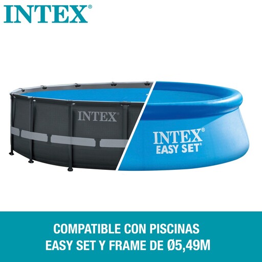 Cobertor Solar Intex Piscinas Easy Set/metal Frame  549 Cm