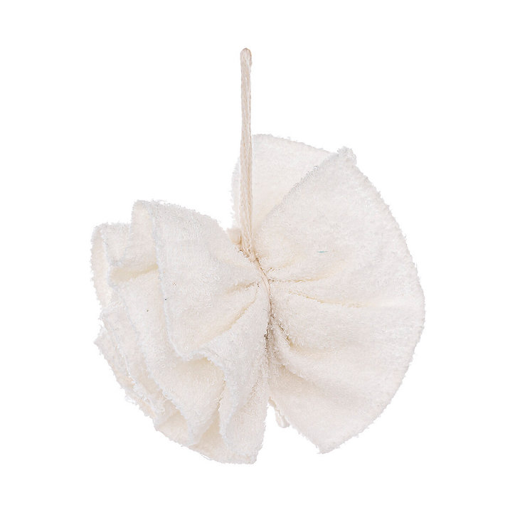 Fleur de bain et douche en viscose, coloris blanc, Display 5Five