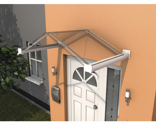 Gutta zadeldak GV/T 160x90 cm wit met heldere polycarbonaat afdekking
