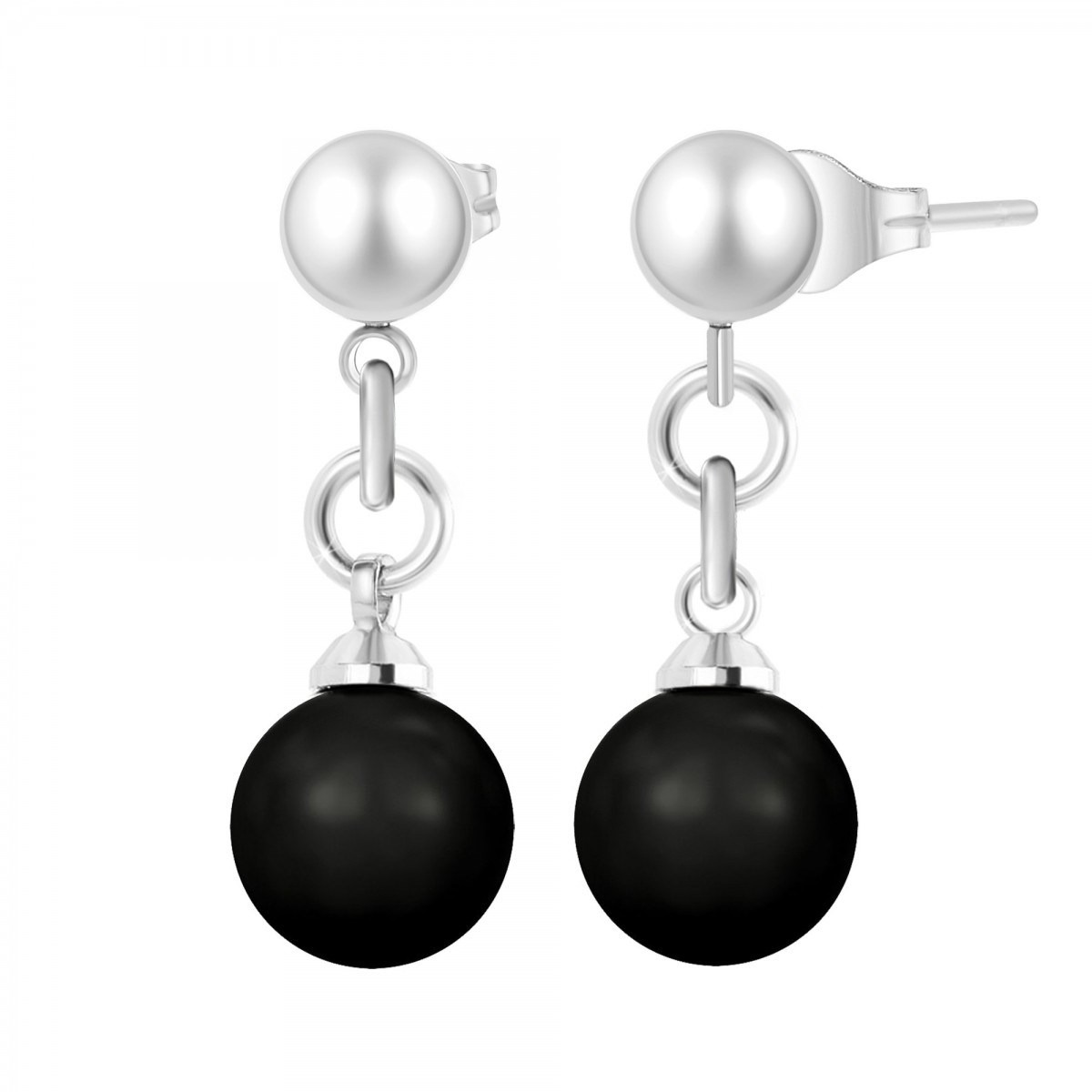 Boucles d'oreilles SC Crystal décorées de perles scintillantes