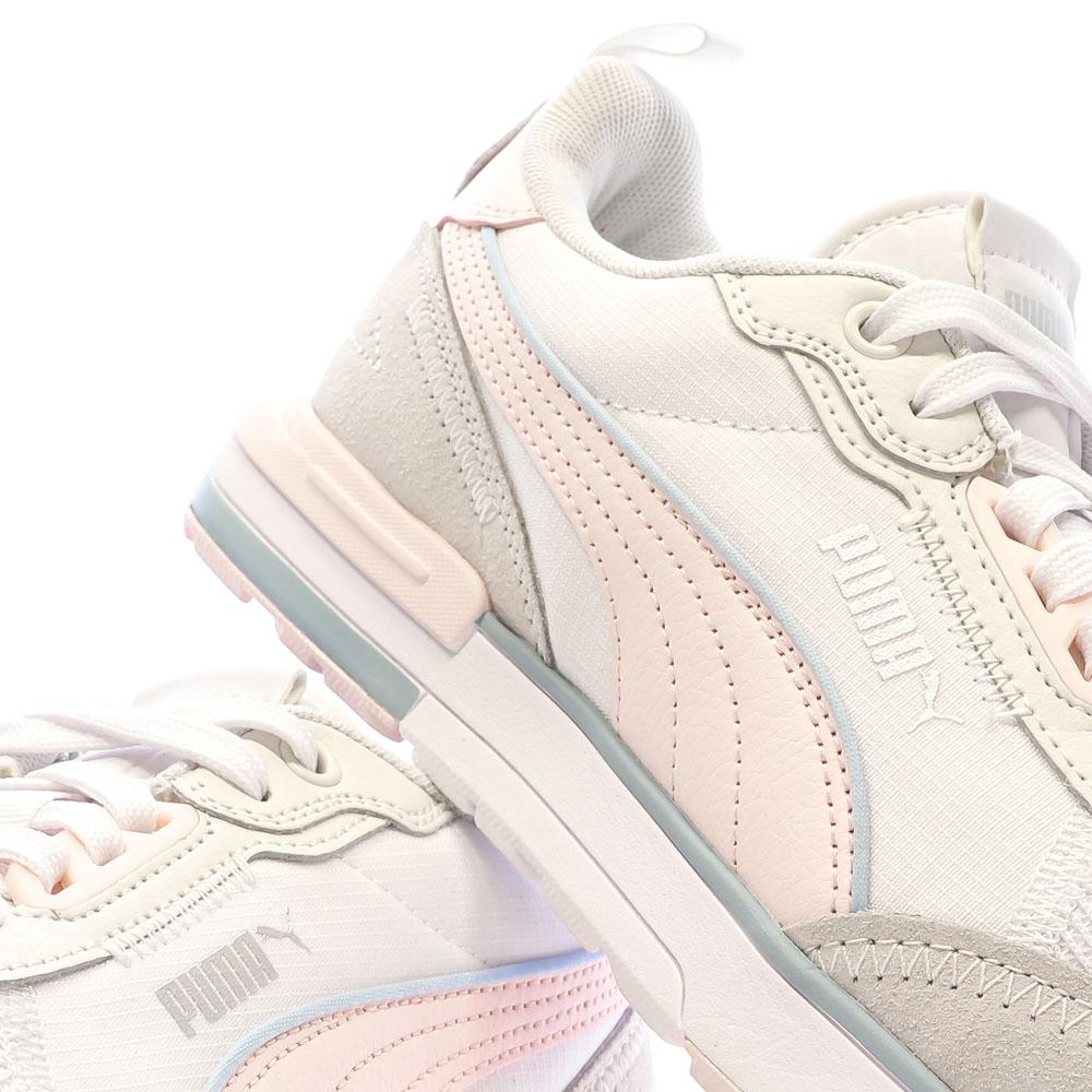 Puma Baskets Blanc/Rose Femme Puma R22