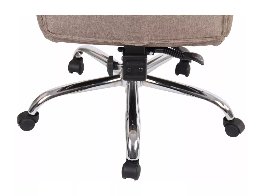 Chaise de bureau - Tissu - Taupe - Oxygen