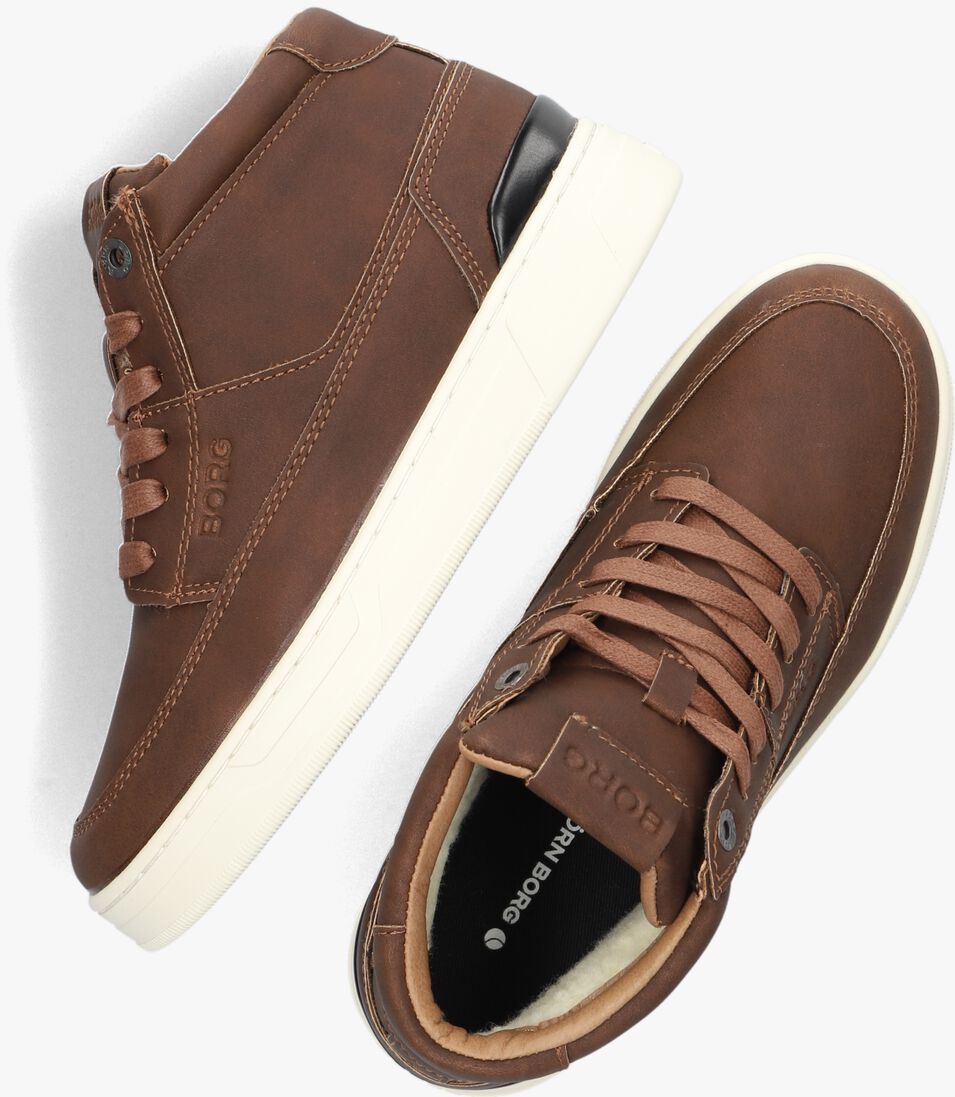 BJORN BORG bruine bjorn borg hoge sneaker t1050 mid fng k