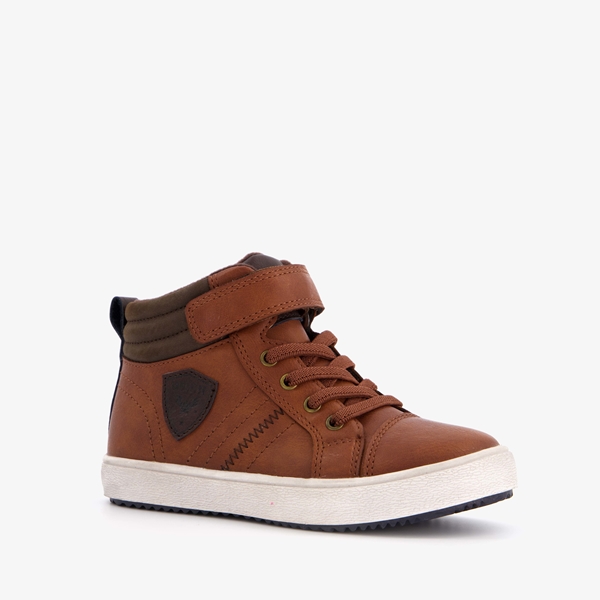 Blue Box hoge jongens sneakers bruin