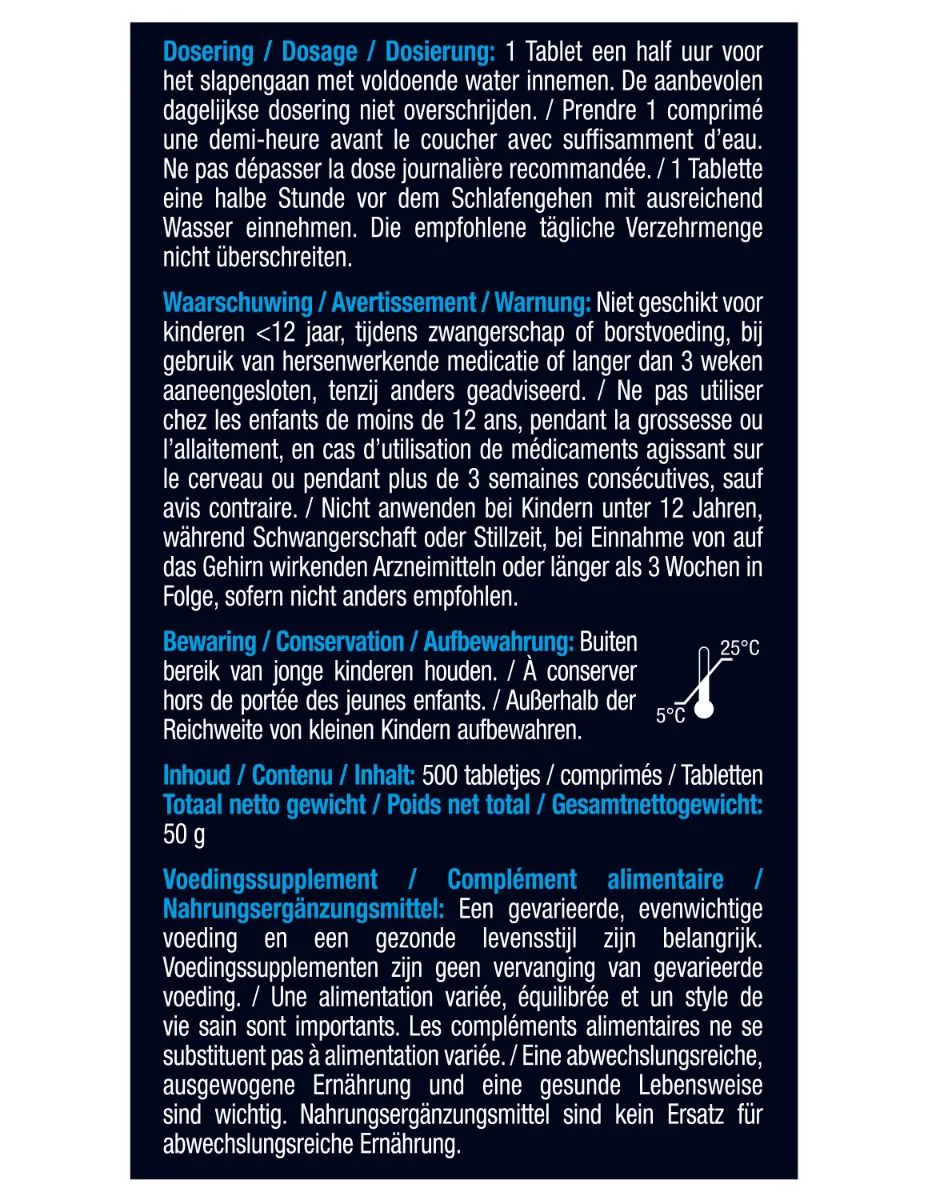 Melatonine Puur 100 mcg tabletten