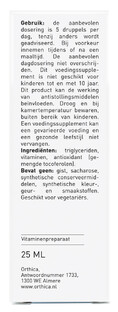 Orthica D3 & K2 Oliedruppels 25ML