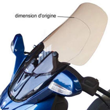 Pare brise Bullster Haute protection Fume clair +62cm