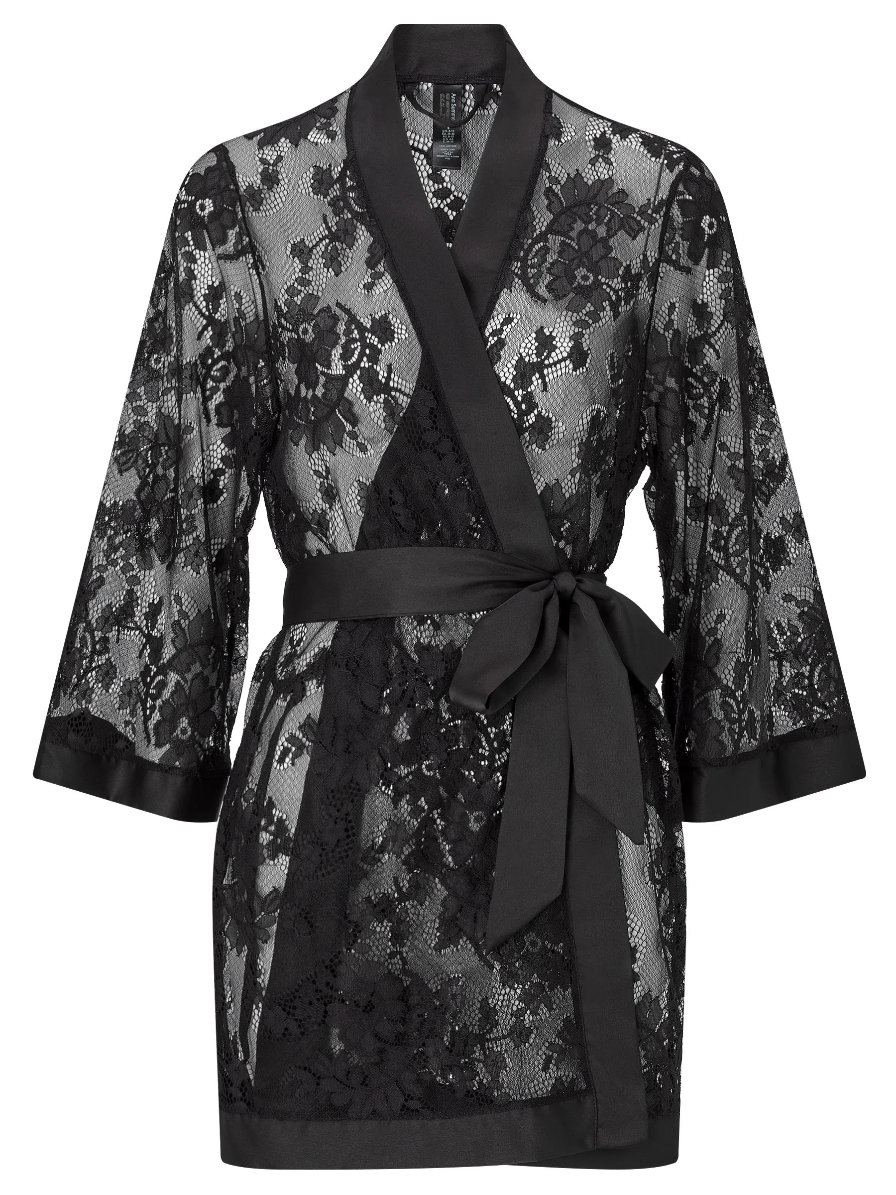Zwart - Ann Summers The Dark Hours kamerjas