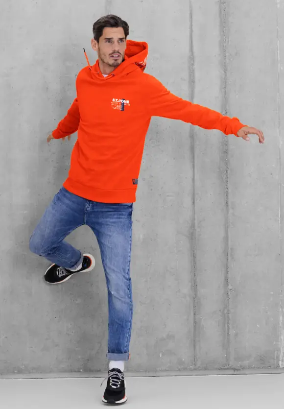Cosy Kapuzenpullover - flame red