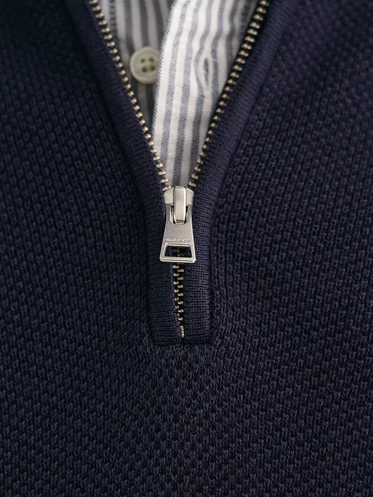GANT Troyer Pullover dunkelblau