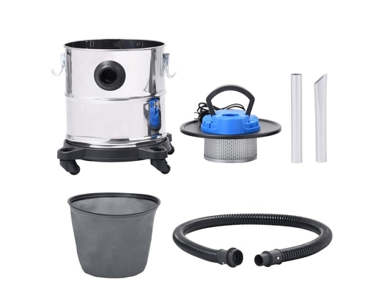 VIDAXL - Aspirateur cendre Aspirateur à cendres et filtre hepa 1200w 20 l acier inoxyda...