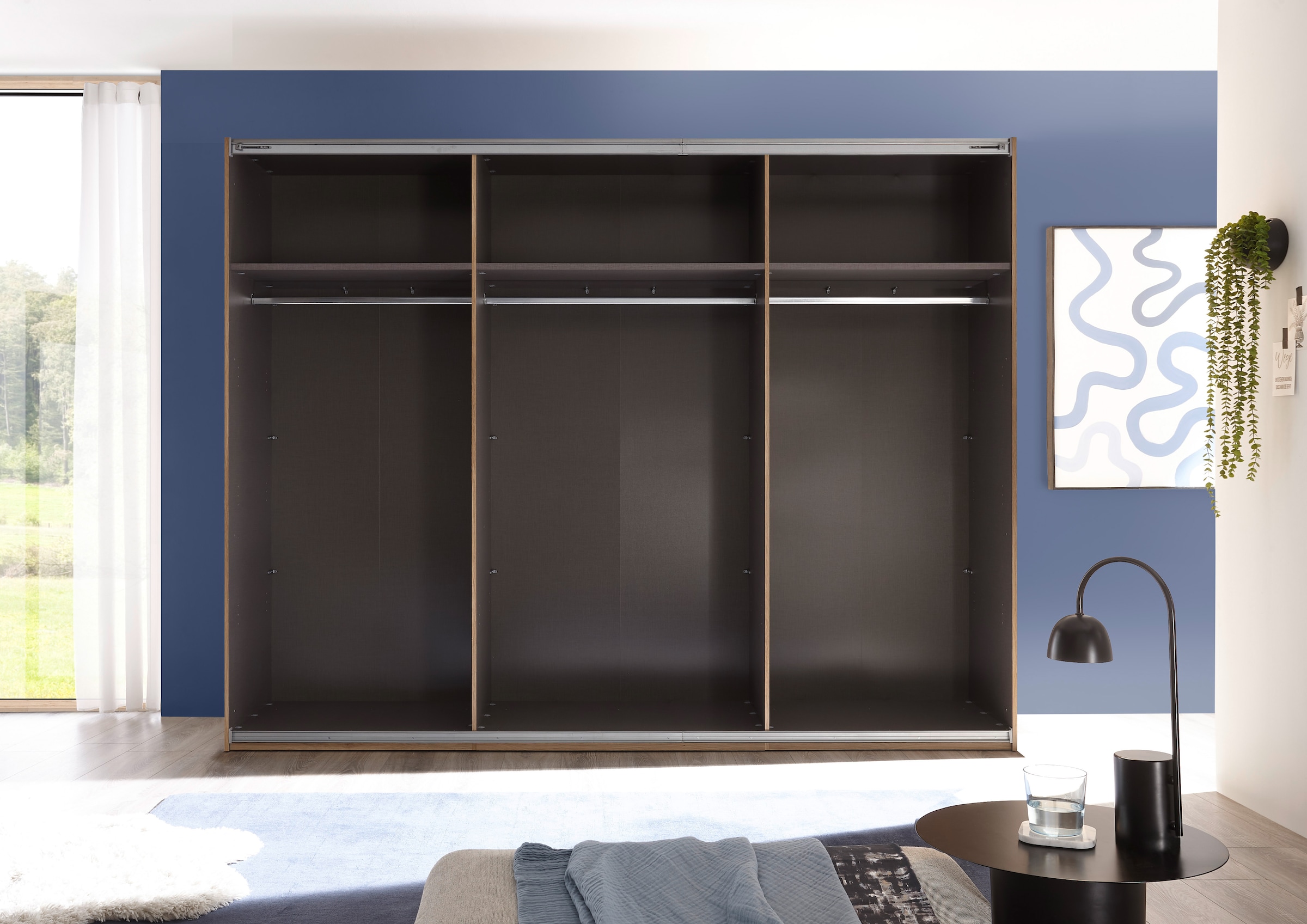 Schlafkontor Schwebetürenschrank »Bravo Kleiderschrank, Schiebetürenschrank« mit Spiegeltür, wahlweise mit Zubehör
