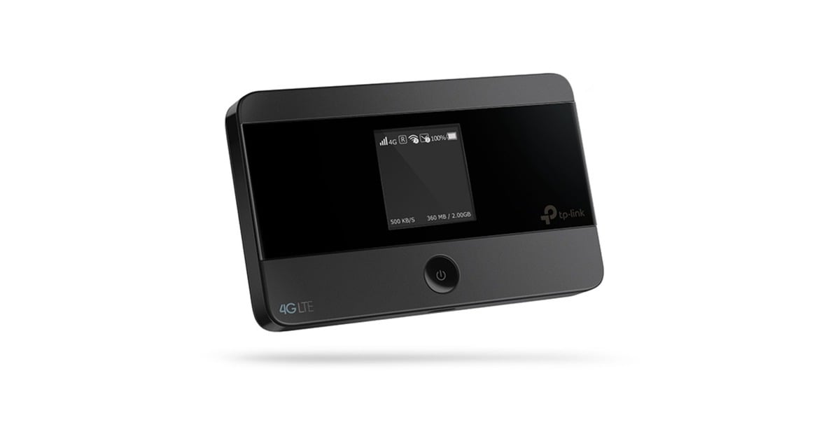 TP-Link4G Mi-Fi Hotspot met display M7350 wlan lte router  (Zwart, SIM | Mifi | met accu)