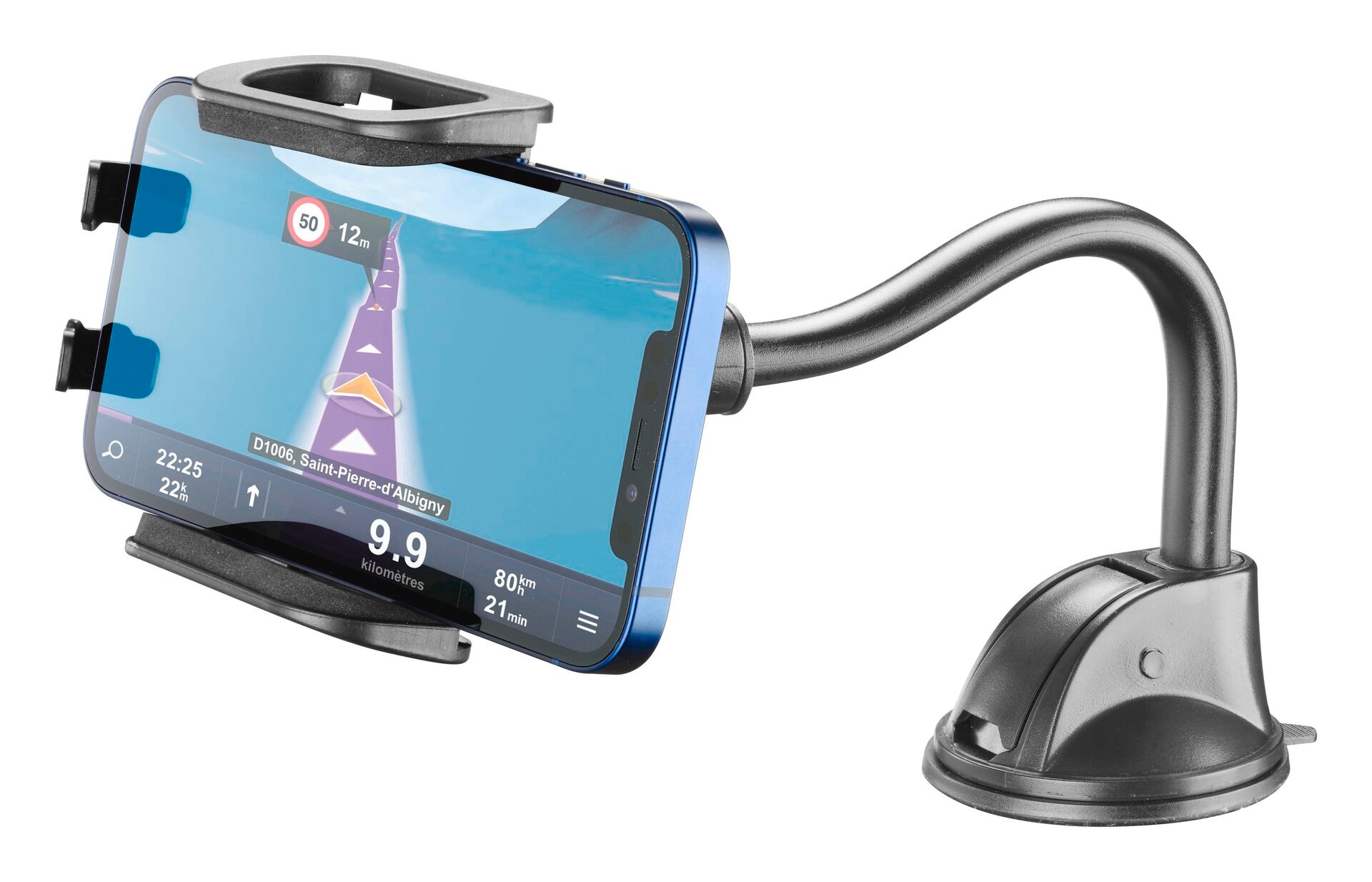 Cellularline Handy-Halterung »KFZ-Halterung HUG FLEXI mit Supergrip-Saugnapf«