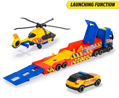 Dickie Toys Redningstransport med Bil og Helikopter