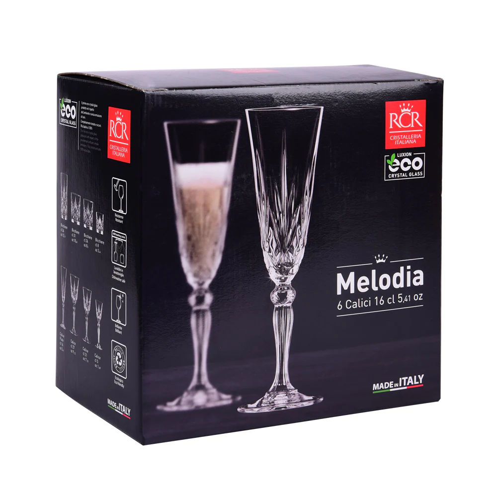Flûte à champagne Melodia 16 cl (lot de 6) RCR