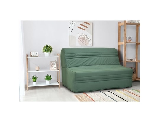 GRUHIER - Banquette bz - tissu vert - l143 x p97 x h89cm - joe