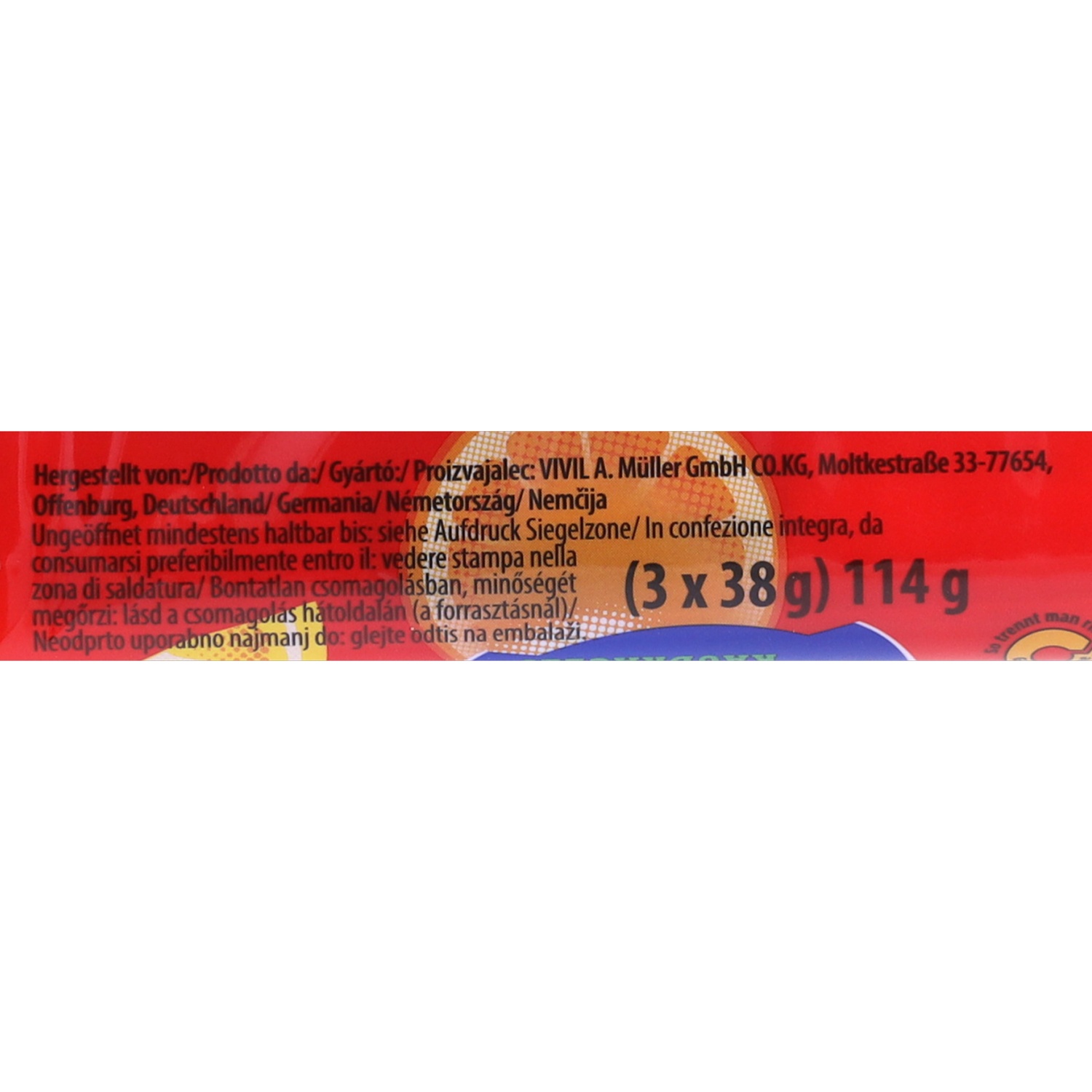 SWEET LAND Kaudragees 3er, Frucht 114 g