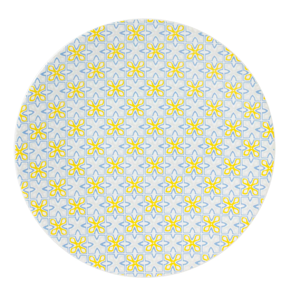Assiette à dessert Lisboa 21 cm bleu (lot de 6) Table passion