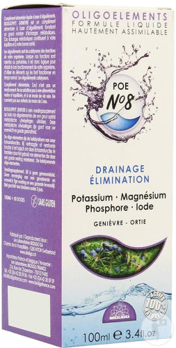 Bioligophyt Bioligo Poe N°8 Genièvre-Ortie Complément Alimentaire Riche En Oligoéléments 100ml
