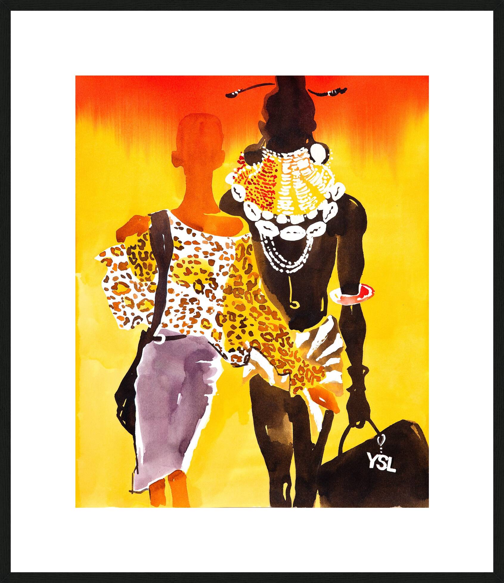 YSL Tourist with the YSL luggage by Eduard Erlikh - Limited Edition. Edition of: 100. Signed.