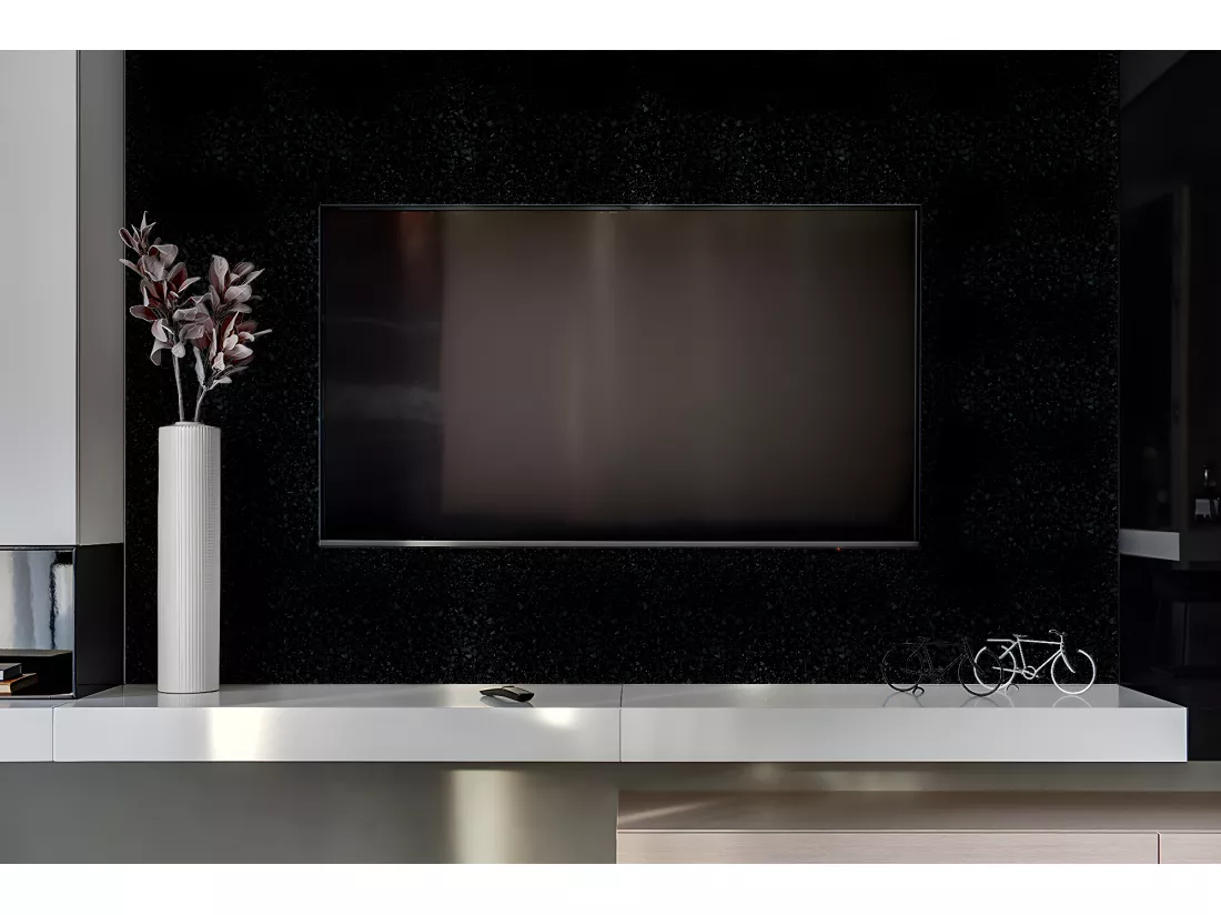 Panneaux muraux en vinyle, Planches en vinyle adhésives - 100x50 cm - Sol noir classique