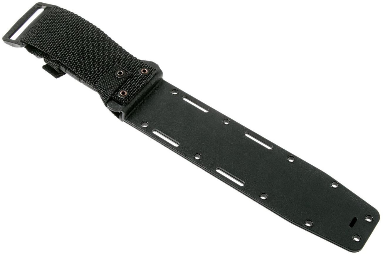 KA-BAR Modified Tanto 1266 plain edge, kydex foedraal, survivalmes
