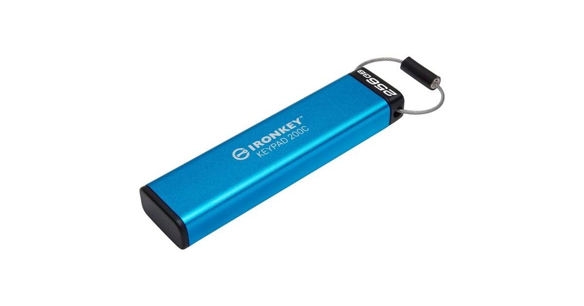 KingstonIronKey Keypad 200 256 GB usb-stick  (USB-C 3.2 (5 Gbit/s))