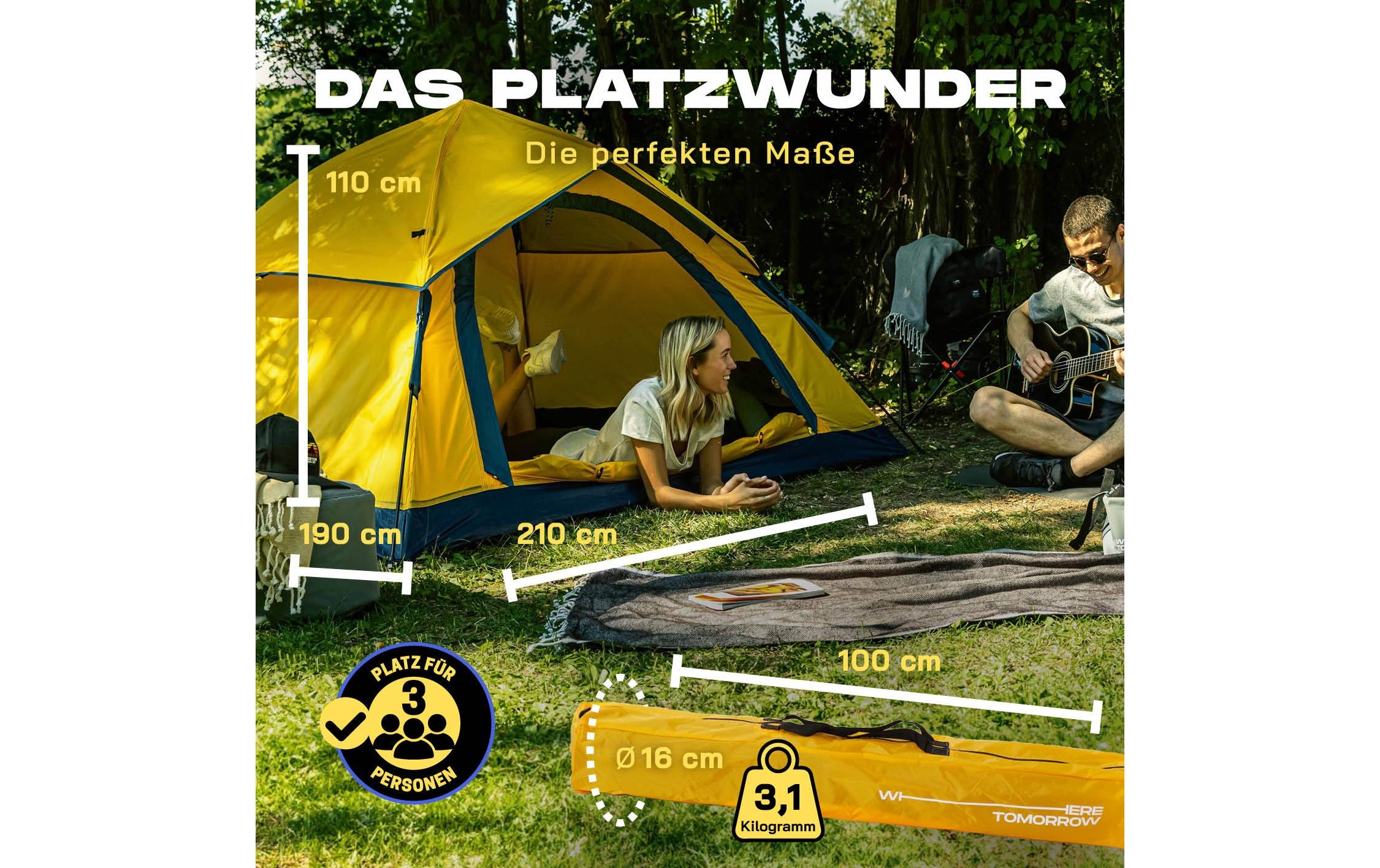 Wurfzelt »Where tomorrow 3 Personen« 3 Personen