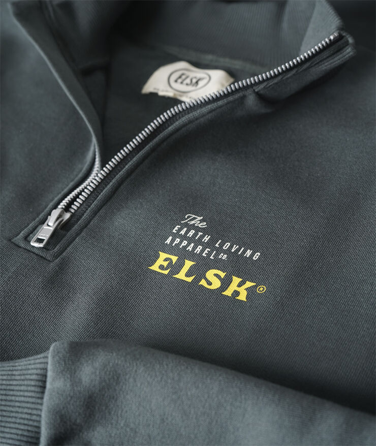 ELSK EARTH LOVING MEN'S EGON HALFZIP 203 stone green