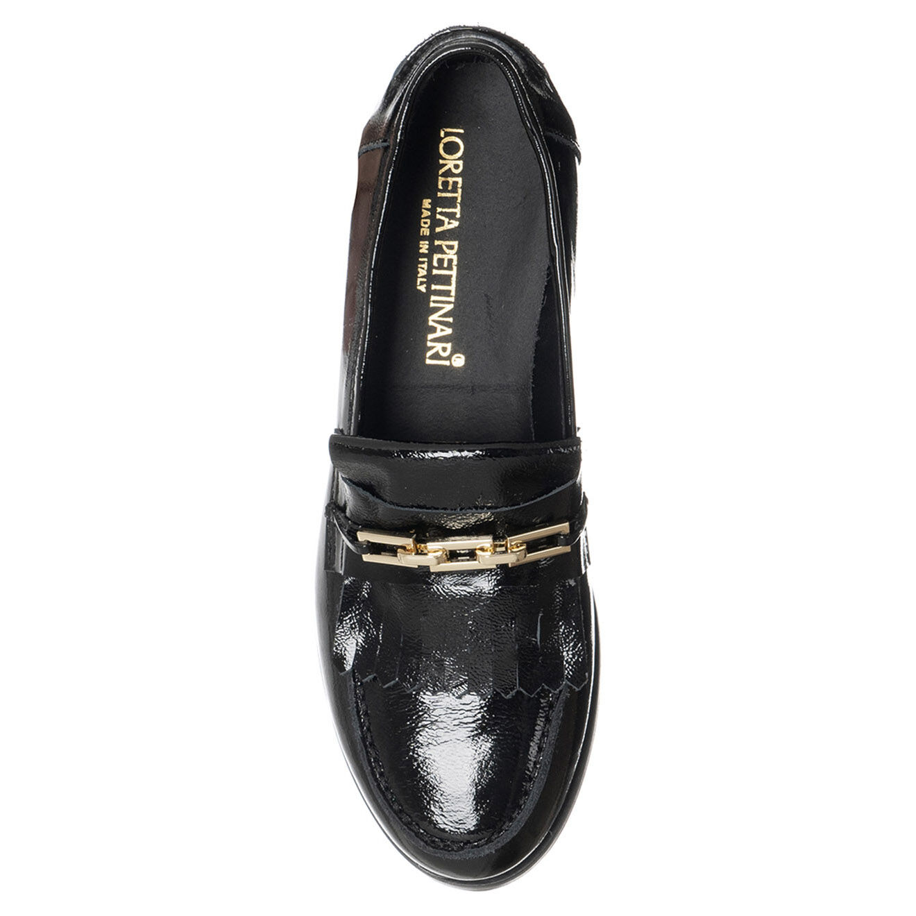 Loretta Pettinari Mocassins en Cuir Théa noirs