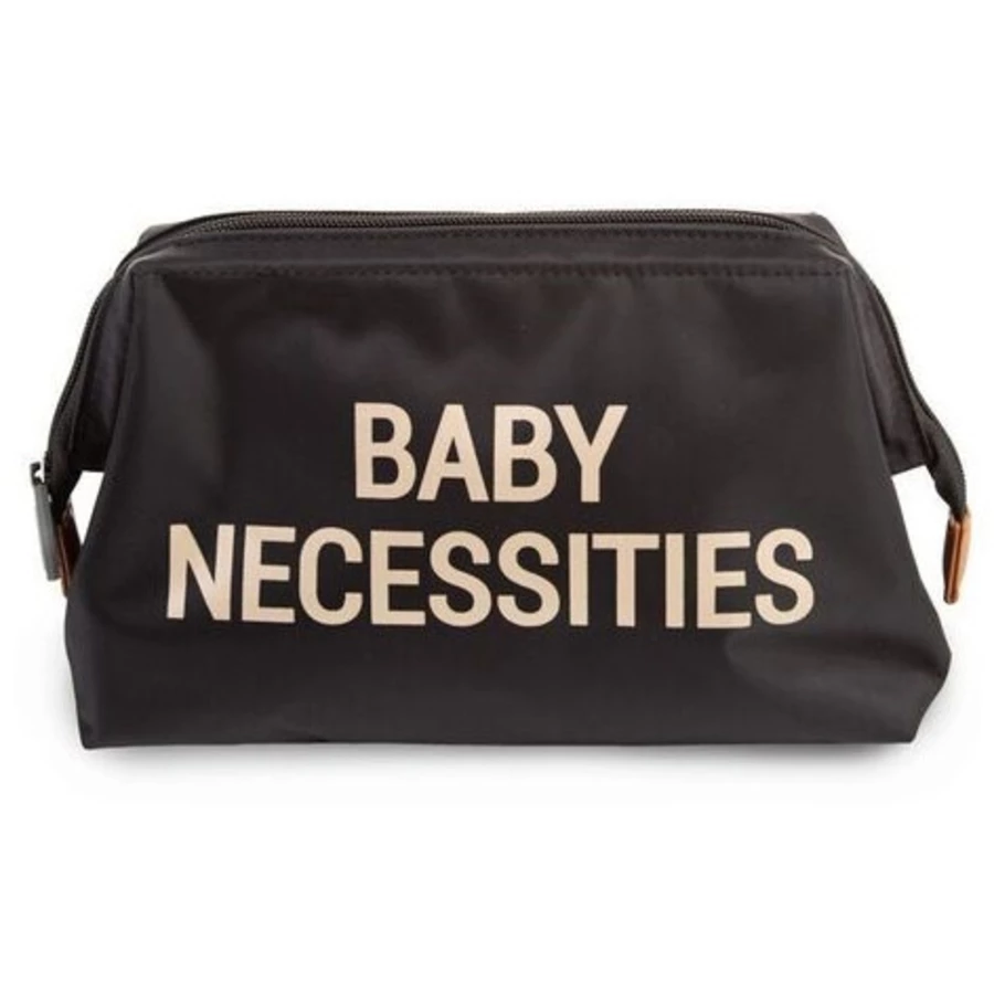 CHILDHOME Baby Necessities Kulturbeutel schwarz  gold