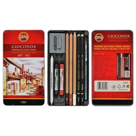 Koh-I-Noor 8890 Gioconda Art Set in Metallbox für Künstler