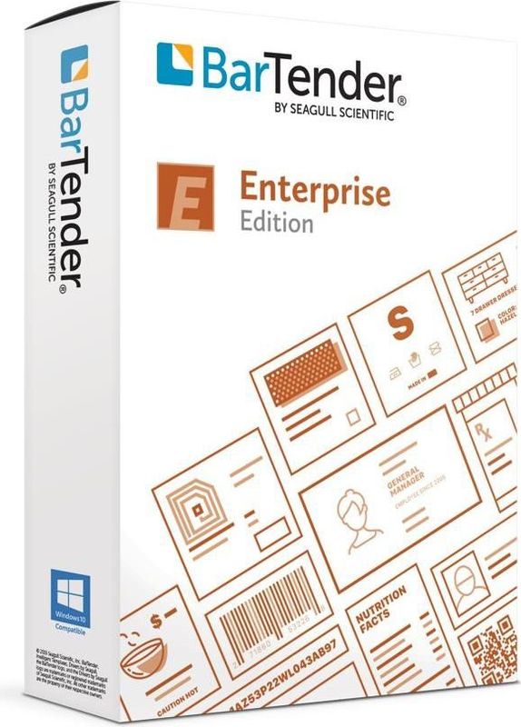 Seagull BarTender 2022 Enterprise, application license, 10 printers | BTE-10