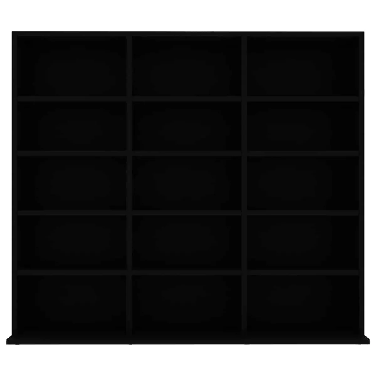 vidaXL Armoire à CD Noir