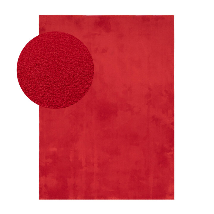 Wasbaar vloerkleed - Vivid Rood
