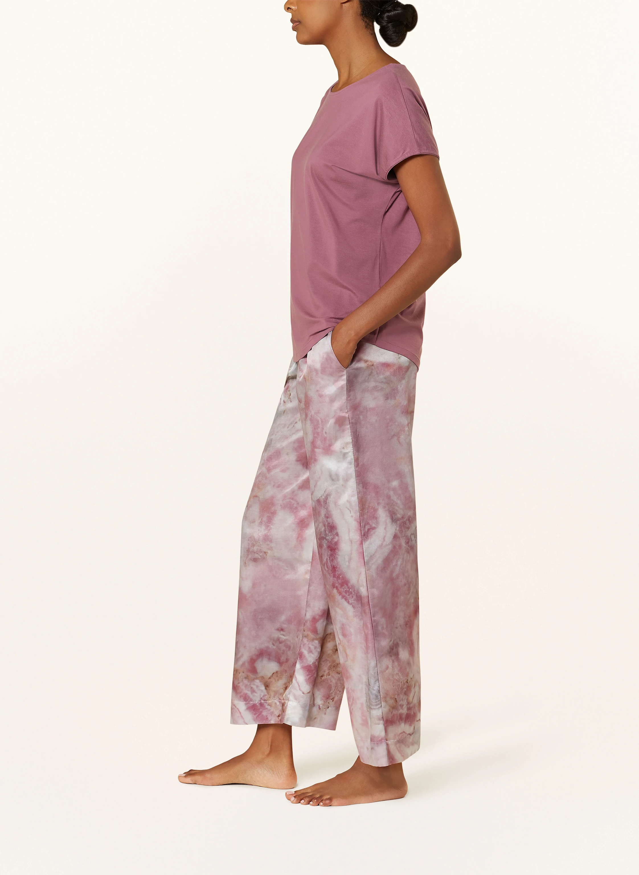zimmerli Schlafhose COTTON SILK PRINT mit Seide